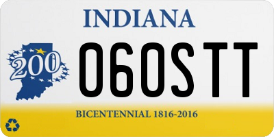 IN license plate 060STT