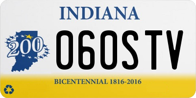 IN license plate 060STV