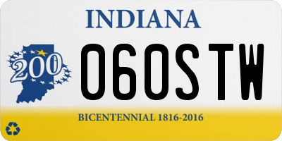 IN license plate 060STW