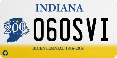 IN license plate 060SVI