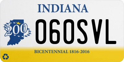 IN license plate 060SVL