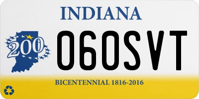 IN license plate 060SVT