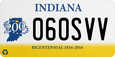 IN license plate 060SVV