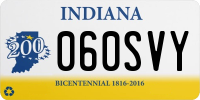 IN license plate 060SVY