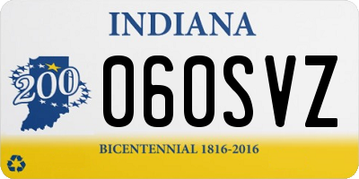 IN license plate 060SVZ