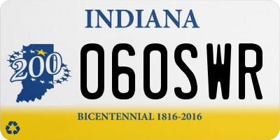 IN license plate 060SWR
