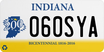 IN license plate 060SYA