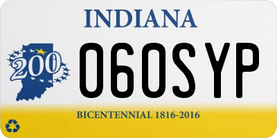 IN license plate 060SYP