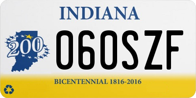 IN license plate 060SZF