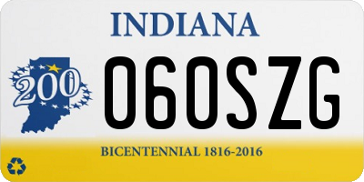 IN license plate 060SZG