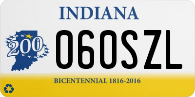 IN license plate 060SZL