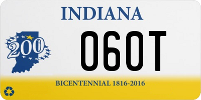 IN license plate 060T