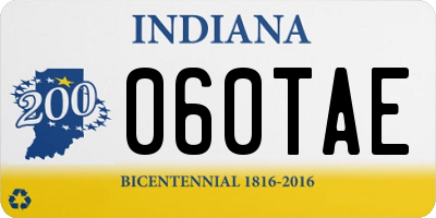 IN license plate 060TAE