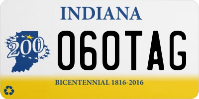 IN license plate 060TAG