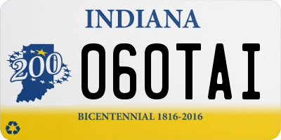 IN license plate 060TAI