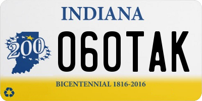 IN license plate 060TAK