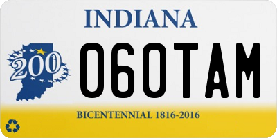 IN license plate 060TAM