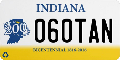 IN license plate 060TAN