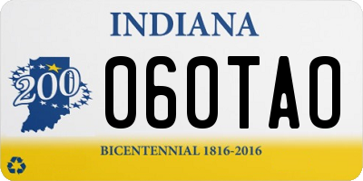 IN license plate 060TAO