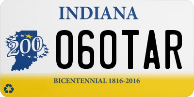 IN license plate 060TAR