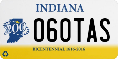 IN license plate 060TAS