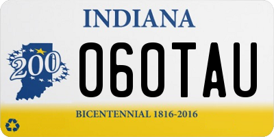 IN license plate 060TAU