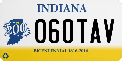 IN license plate 060TAV