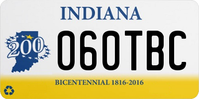 IN license plate 060TBC