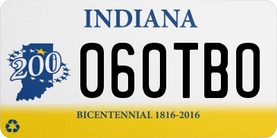 IN license plate 060TBO