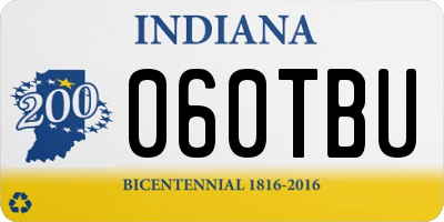 IN license plate 060TBU