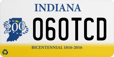 IN license plate 060TCD