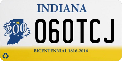 IN license plate 060TCJ