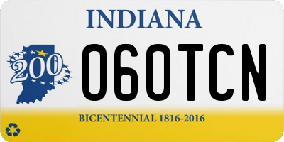 IN license plate 060TCN
