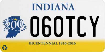 IN license plate 060TCY