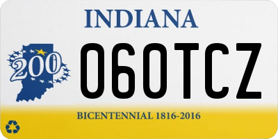 IN license plate 060TCZ