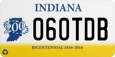 IN license plate 060TDB