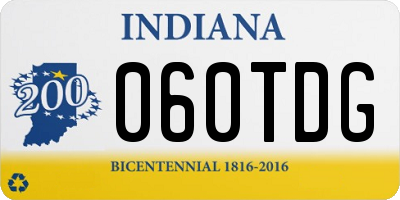 IN license plate 060TDG