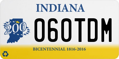 IN license plate 060TDM