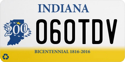 IN license plate 060TDV