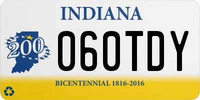IN license plate 060TDY