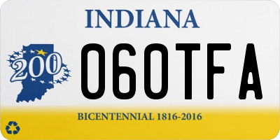 IN license plate 060TFA