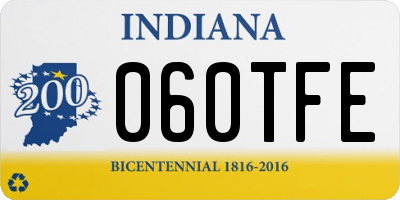 IN license plate 060TFE