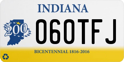 IN license plate 060TFJ