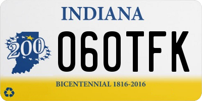 IN license plate 060TFK