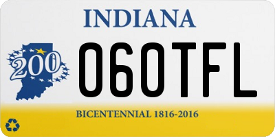 IN license plate 060TFL