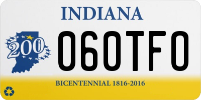 IN license plate 060TFO