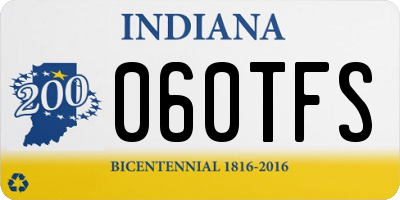 IN license plate 060TFS