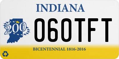 IN license plate 060TFT