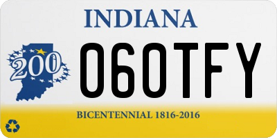 IN license plate 060TFY