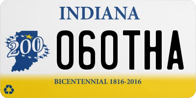 IN license plate 060THA